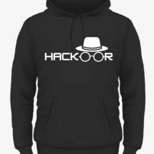 HackOOR™ Swag Black Hoodie + Free Mate Sticker