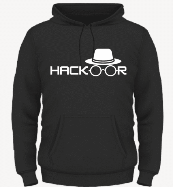 HackOOR™ Swag Black Hoodie + Free Mate Sticker